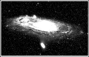 Галактика Андромеды - картинки для гравировки